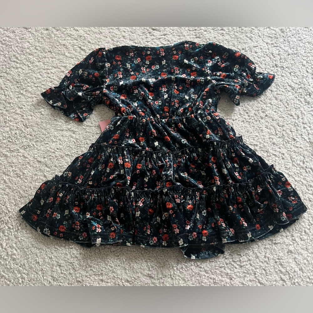 Ivy City Co Mini Millie Dress in Navy Floral 12-18 Months - Picture 3 of 4